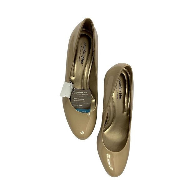 Comfort Plus Shoes - Comfort Plus Women's Tan Heels